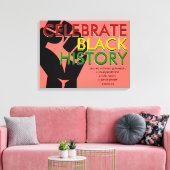 コーラル |クリスチャン聖なる書物、 経典 |黒い履歴月 キャンバスプリント (インサイチュ (リビング))