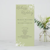 コーラル&クリームフィリグラントウェディングプログラム (スタンド正面)