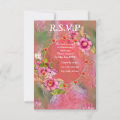 コーラル、グラス&牡丹ピンク開花 出欠カード (正面)