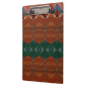 コーラル&グリーンイカット クリップボード (左)