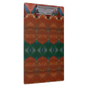 コーラル&グリーンイカット クリップボード (右)