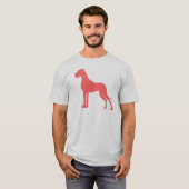 コーラル・グレートデーン Tシャツ (正面フル)