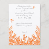 コーラル&グレーフラワービーエンクラウレカード エンクロージャーカード (正面)