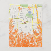 コーラル&グレーフラワービーエンクラウレカード エンクロージャーカード (裏面)