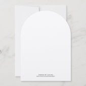 コーラル&グレーヴィンテージ鳥さくらんぼウェディング招待 招待状 (裏面)