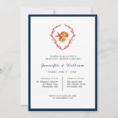 コーラル&シーシェルズリハーサルディナー招待状 案内状 (正面)