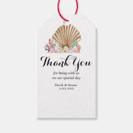 コーラル&シーシェルビーチ結婚式ギフト ギフトタグ