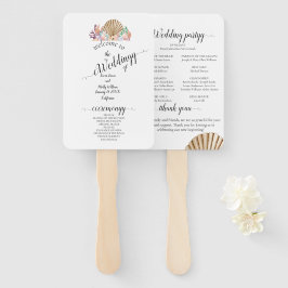 コーラル&シーシェルビーチ結婚式 ハンドファン