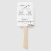 コーラル&シーシェルビーチ結婚式 ハンドファン (裏面)