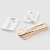 コーラル&シーシェルビーチ結婚式 ハンドファン (組立なし)