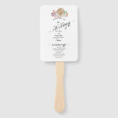 コーラル&シーシェルビーチ結婚式 ハンドファン (正面)