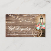 コーラル&ティール（緑がかった色）の出欠と登録2 -結婚のWebサイト エンクロージャーカード (裏面)