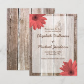 コーラル デイジー バーン ウッド セーブ・ザ・デート 発表 (正面/裏面)