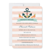 コーラル&ネイビー航海のブライダルシャワー