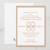 コーラル ブラッシュのウェアを私に 招待状 (正面/裏面)