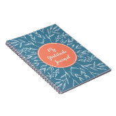 コーラル&ブルーカスタム感謝ジャーナル ノートブック (右側)