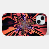 コーラル プラズマ バースト フラクタル アート Case-Mate iPhoneケース (裏面 (横))