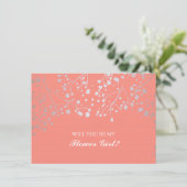 コーラル ベイビーズ ブレス ウェディング フラワーガール インビテーション (スタンド正面)