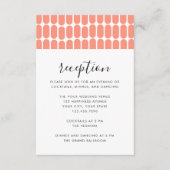 コーラル ポップ モダン ミニマル アブストラクト パターン エンクロージャーカード (正面)