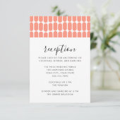 コーラル ポップ モダン ミニマル アブストラクト パターン エンクロージャーカード (スタンド正面)