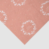 コーラル+モダンホワイトメリークリスマスホリーリース 薄葉紙 (詳細)