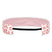 コーラル レオパード プリント アスレチックヘッドバンド (裏面)