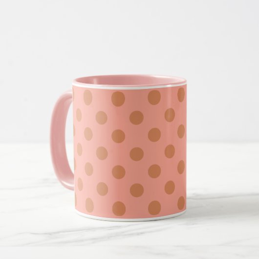 コーラル レトロ マグカップ (正面左)