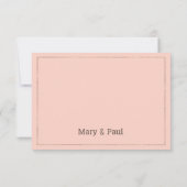 コーラル ローズゴールド グラデーション グリッター Save The Date セーブザデート (裏面)