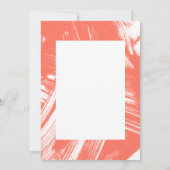 コーラル |抽象芸術写真卒業 サンキューカード (裏面)