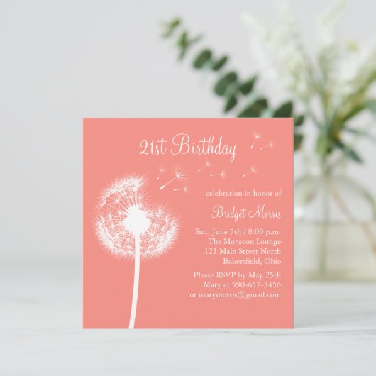 コーラ最高のルで21歳の誕生日招待状を希望 招待状 (スタンド正面)