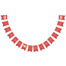 コーラ結婚ル35周年記念カスタム写真 バンティングフラッグ