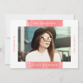 コーラ絵を描ル |写真卒業パーティー 招待状 (正面)