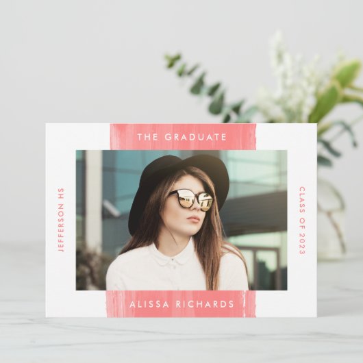 コーラ絵を描ル |写真卒業パーティー 招待状 (スタンド正面)