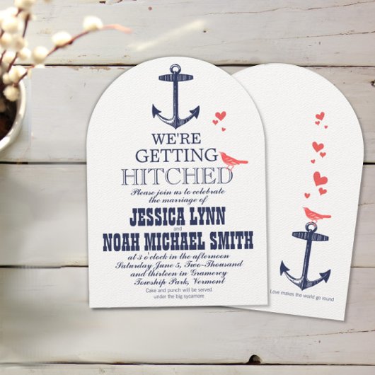 コーラ航海のルと海軍いかりラブバード結婚ズ 招待状