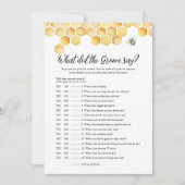 コーラ カードゲーム ウェディング 「新郎は何て言った？」 招待状 (正面)