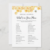 コーラ カード 電話の中には何？ ブライダルシャワーのカード (正面)