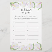 コーラ フラワー - 私たちどこで ブライダルシャワー ゲーム (正面)