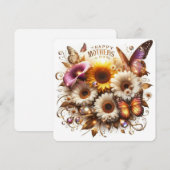 コーラ・リリーとひまわりでお母さんの日を祝おう シーズンカード (正面/裏面)