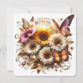 コーラ・リリーとひまわりでお母さんの日を祝おう シーズンカード