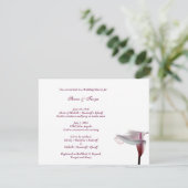 コーラ・リリーのウェディングシャワー招待状 招待状 (スタンド正面)