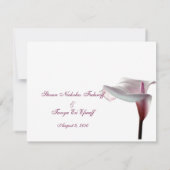 コーラ・リリーのウェディングシャワー招待状 招待状 (裏面)