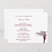 コーラ・リリーのウェディングシャワー招待状 招待状 (正面/裏面)