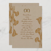 コーラ・リリーのウェディング招待状 招待状 (正面/裏面)