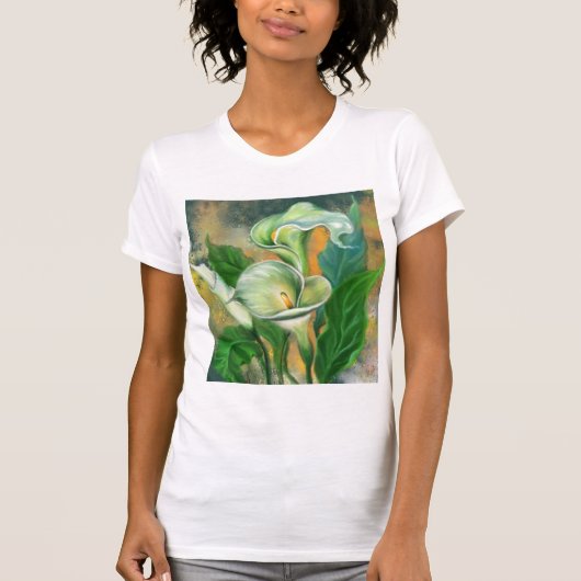 コーラ・リリーの花のTシャツ Tシャツ (正面)