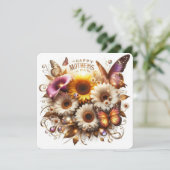 コーラ・リリー、ひまわりでの母の日おめでとう シーズンカード (スタンド正面)