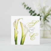 コーラ・リリー + スワール テキスト, 結婚式 招待状 (スタンド正面)