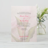 コーラ・リリー ピンク2 結婚式招待状 招待状 (スタンド正面)