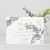 コーラ・リリー ブラック＆ホワイト 招待状 (スタンド正面)