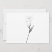 コーラ・リリー ブラック＆ホワイト 招待状 (裏面)