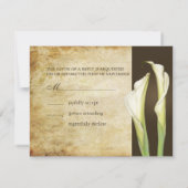 コーラ・リリー 大きなRSVP 5x7 招待状 (裏面)